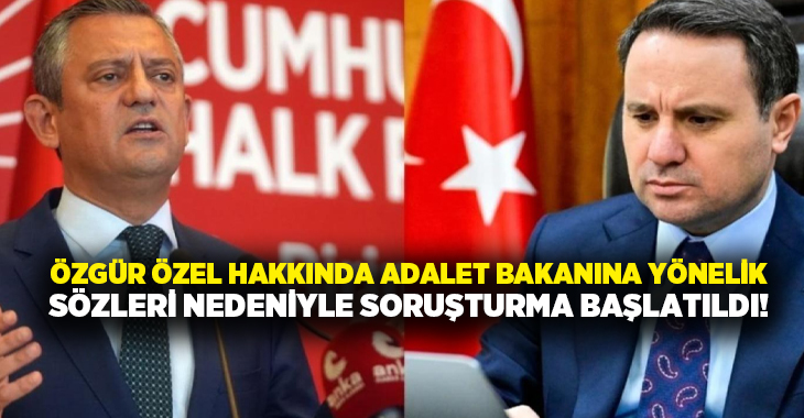 Bakırköy Cumhuriyet Başsavcılığı’nca, Cumhuriyet Halk Partisi (CHP) Genel Başkanı Özgür