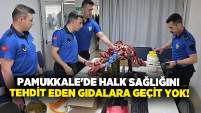 T.C. Pamukkale Belediyesi Zabıta Müdürlüğü ekipleri, ilçe genelinde gerçekleştirdiği kapsamlı
