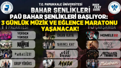 Denizli’de Pamukkale Üniversitesi tarafından her yıl geleneksel olarak düzenlenen Bahar