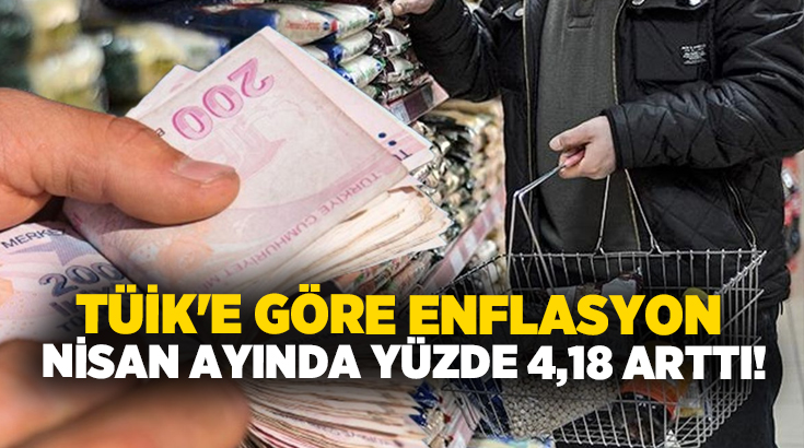 2026 yılının nisan ayı enflasyon rakamları açıklandı. TÜİK verilerine göre