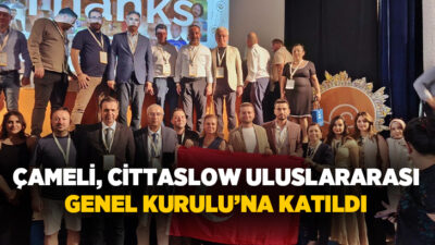 Çameli Belediye Başkanı Cengiz Arslan ve Proje Koordinatörü Emirhan Akşit,