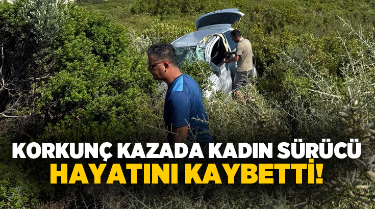 Aydın’ın Didim ilçesinde meydana gelen trafik kazasında bir kişi hayatını