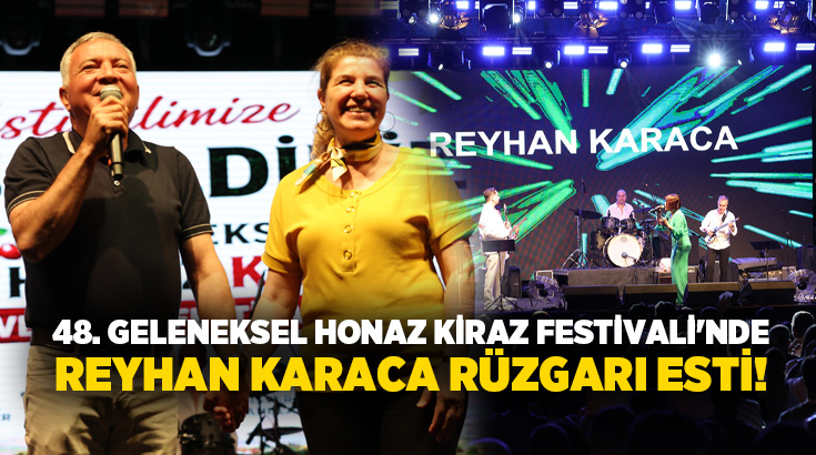 Geleneksel Honaz Kiraz Kültür ve Sanat Festivali'nin ikinci gününde sahne
