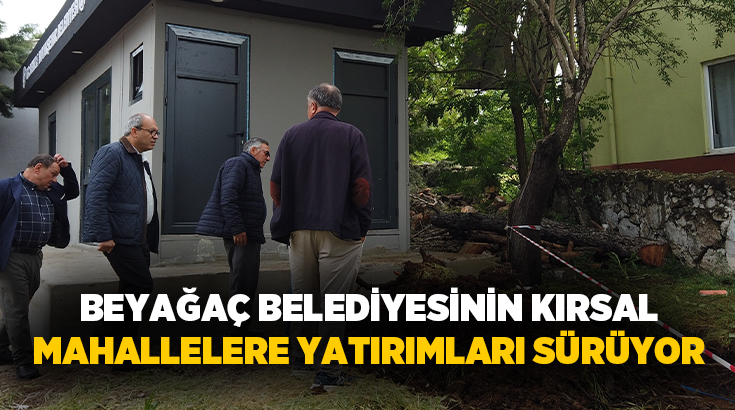 Beyağaç ilçesine bağlı Uzunoluk Mahallesi'nde yapımı tamamlanan sosyal tesisler hizmete