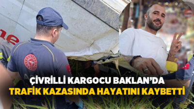 Baklan ilçesinde meydana gelen tek taraflı trafik kazasında bir kargo