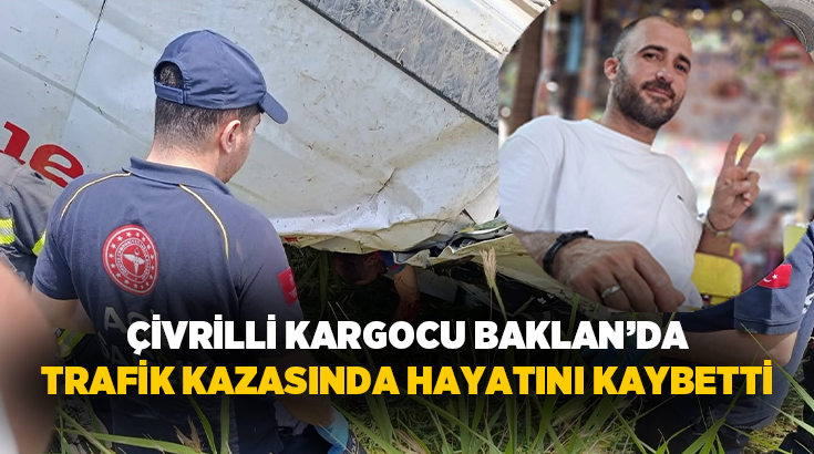 Baklan ilçesinde meydana gelen tek taraflı trafik kazasında bir kargo