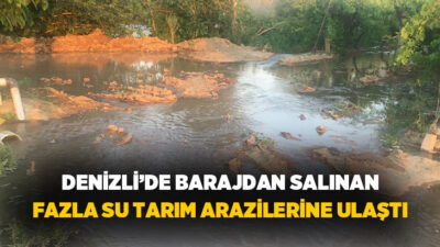  Denizli’nin Güney ilçesinde, su seviyesi kritik duruma yükselen Cindere Barajından