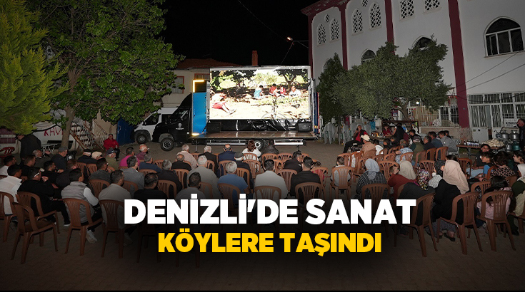 Denizli Büyükşehir Belediyesi’nin büyük ilgi gören ‘Köyümde Sinema Günleri’ projesi