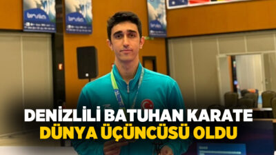 Brezilya’da yapılan Üniversitelerarası Dünya Karate Şampiyonasında Denizlili Milli Sporcu Batuhan