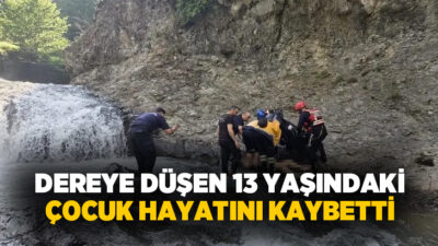 Bitlis’in Mutki ilçesinde dereye düşen 13 yaşındaki çocuk hayatını kaybetti.