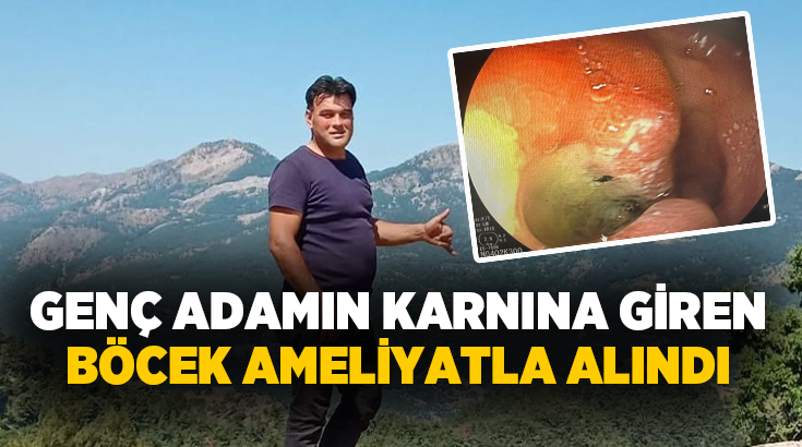 Aydın'da çiftçilik ve hayvancılıkla uğraşan adamın karnına girip mide duvarına