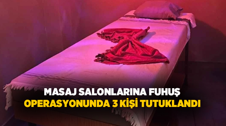  Uşak’ta iki masaj salonuna düzenlenen operasyonda fuhuşa aracılık ettikleri ve