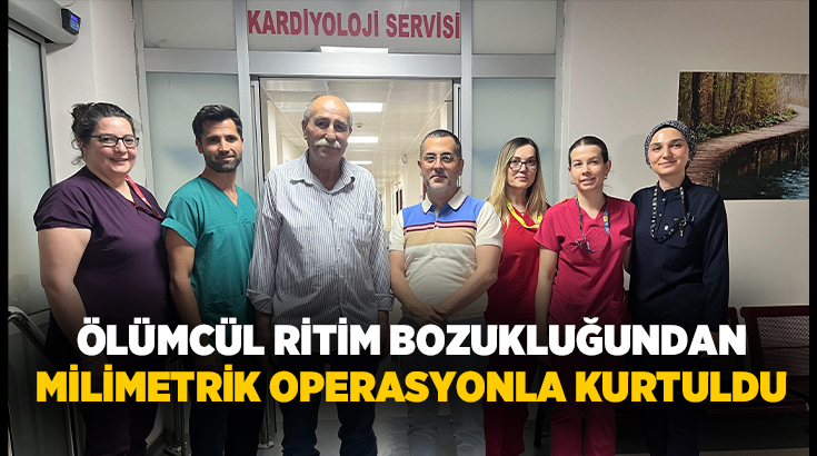  İzmir'de, ölümcül ritim bozukluğu olarak bilinen 'ventriküler taşikardi' şikayeti sebebiyle