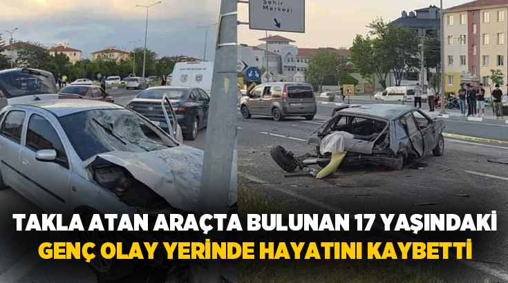 Kütahya’da iki otomobilin çarpışması sonucu meydana gelen trafik kazasında 1