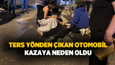 Muğla'nın Menteşe ilçesinde ters yönden çıktığı iddia edilen otomobil ile