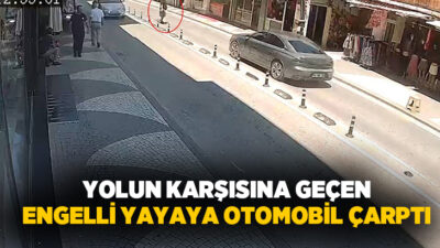 Sakarya’nın Karasu ilçesinde yolun karşısına geçerken otomobilin çarptığı engelli vatandaş