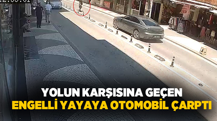 Sakarya’nın Karasu ilçesinde yolun karşısına geçerken otomobilin çarptığı engelli vatandaş