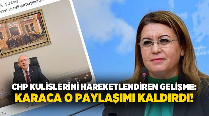 CHP Denizli Milletvekili Gülizar Biçer Karaca'nın sosyal medya hesabında yaptığı