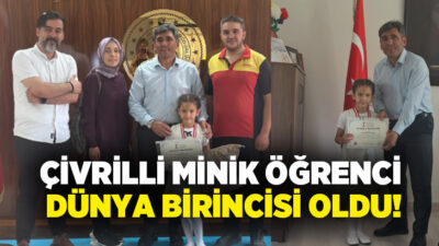 Çivril'de eğitim gören 2. sınıf öğrencisi Emine Ravza Kaplan, Sigma