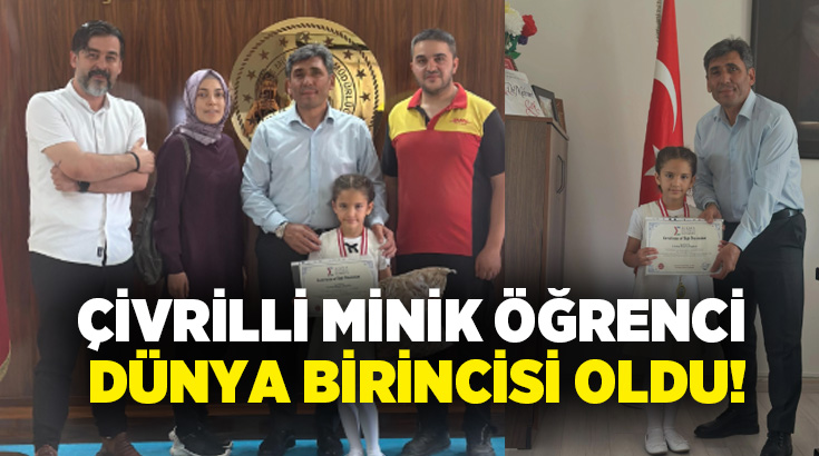 Çivril'de eğitim gören 2. sınıf öğrencisi Emine Ravza Kaplan, Sigma