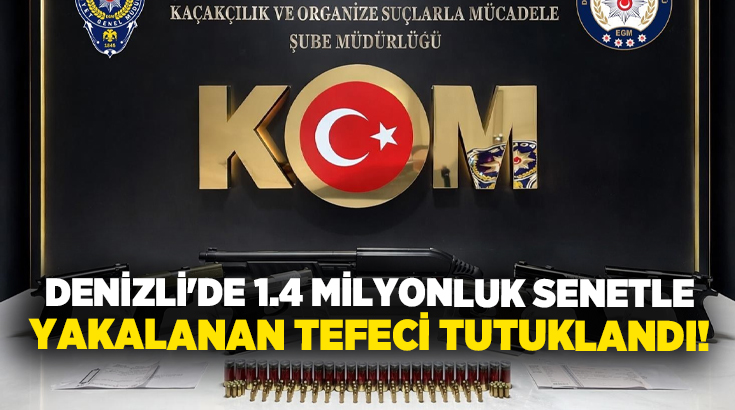 Denizli’de polis ekiplerinin düzenlediği operasyonda 1 milyon 464 bin lira