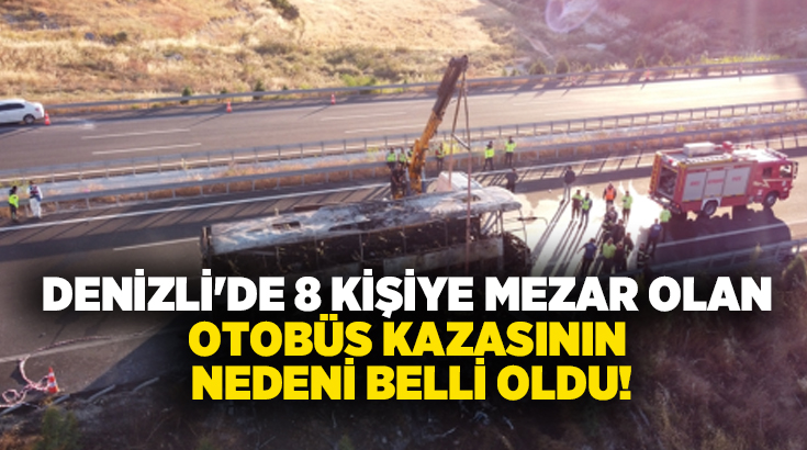 İzmir-Antalya seferini yapan yolcu otobüsünün Aydın-Denizli Otoyolu'nda bariyerlere çarparak alev