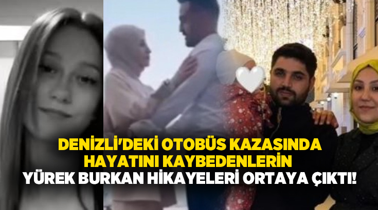 Denizli-Aydın Otoyolu Sarayköy ilçesinde yolcu otobüsünün bariyerlere çarparak alev alması