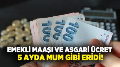 Enflasyon emekli aylıklarını ve ücretleri eritmeye devam ediyor. En düşük