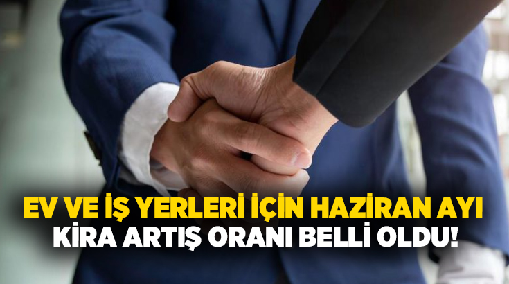 TÜİK'in mayıs ayı verilerini açıklamasıyla konut ve iş yeri kira