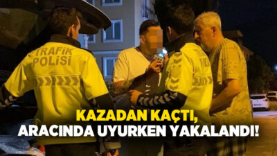 Bursa'nın İnegöl ilçesinde otomobili ile park halindeki araca çarpıp, kaçan