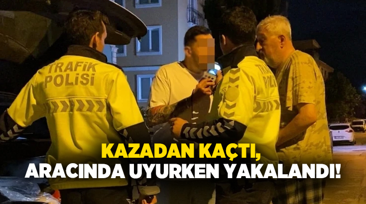 Bursa'nın İnegöl ilçesinde otomobili ile park halindeki araca çarpıp, kaçan