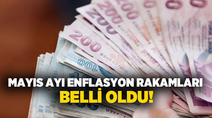 2026 yılının mayıs ayı enflasyon rakamları açıklandı. TÜİK verilerine göre