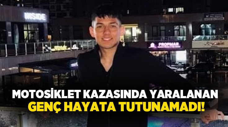 Denizli’de motosikletiyle seyir halindeyken kaza yapan 17 yaşındaki genç, kaldırıldığı