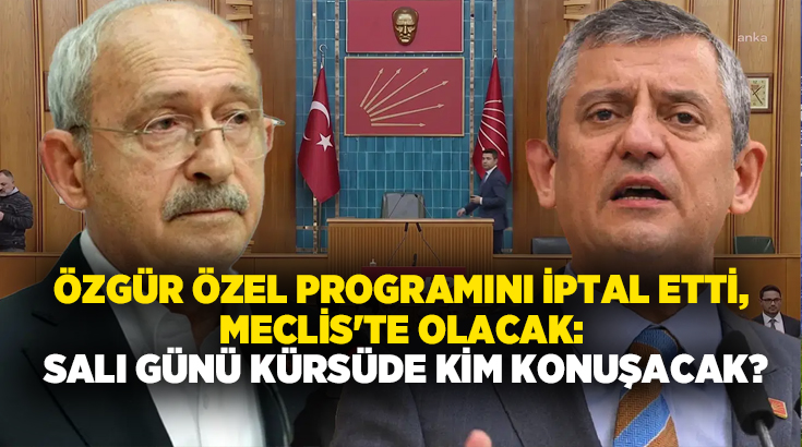 CHP lideri Özgür Özel, TBMM'de Salı günü gerçekleştirilecek partisinin grup