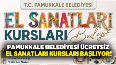 T.C. Pamukkale Belediyesi, vatandaşların yeteneklerini geliştirmeleri, sanatsal üretime dahil olmaları