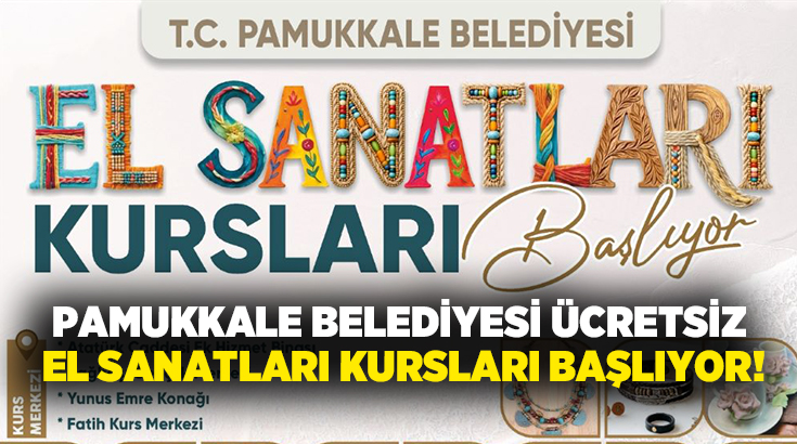 T.C. Pamukkale Belediyesi, vatandaşların yeteneklerini geliştirmeleri, sanatsal üretime dahil olmaları