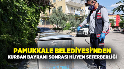 T.C. Pamukkale Belediyesi, vatandaşlarının sağlığını en büyük önceliği kabul ederek