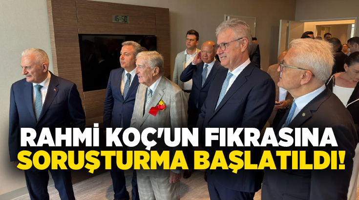 Koç Holding Onursal Başkanı Rahmi Koç'un hastane açılışında Binali Yıldırım
