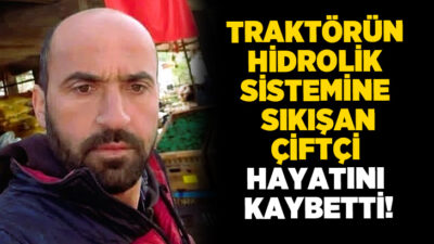 Denizli’nin Acıpayam ilçesinde traktörün makine bağlamak isterken, hidrolik sistemine sıkışan