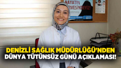 Denizli Sümer KETEM Sigara Bırakma Polikliniği’nde görevli Uz. Dr. Sümeyye