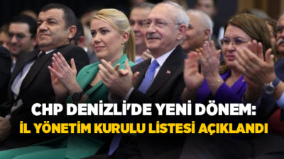 Cumhuriyet Halk Partisi (CHP) Denizli İl Başkanlığı'nda yeni yönetim kadrosu