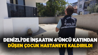 Denizli'de yapımı devam eden bir inşaatta meydana gelen kazada, 4'üncü
