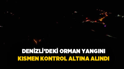 Denizli’nin Pamukkale ilçesinde dünyaca ünlü travertenlere yakın bölgedeki ormanlık alanda