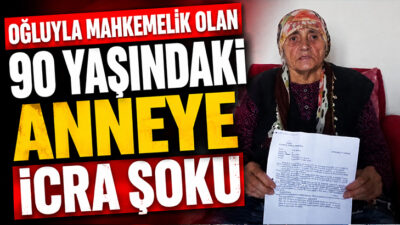 Amasya’nın Taşova ilçesinde oğluyla mahkemelik olan 90 yaşındaki anne, evsiz