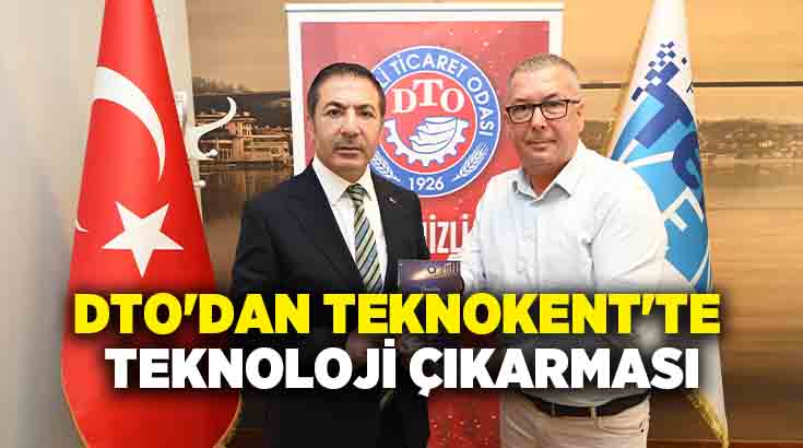 Denizli Ticaret Odası (DTO) Başkanı Uğur Erdoğan, Pamukkale Teknokent’teki üyelerinden