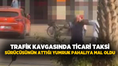 Antalya’nın Gazipaşa ilçesinde motosiklet sürücüsü ile ticari taksi şoförü arasında