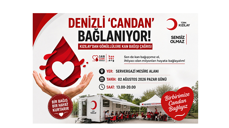 Türk Kızılay'ın ülke genelinde başlattığı "Birbirimize Candan Bağlıyız" kan bağışı