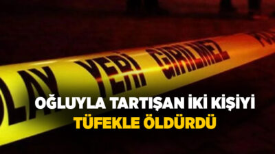 Afyonkarahisar'da bir şahıs, oğluyla tartışan 2 kişiyi bulundukları aracın içerisinde