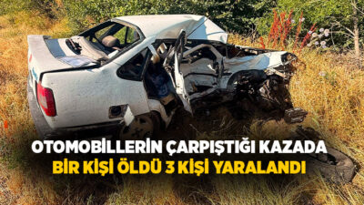 Afyonkarahisar'da iki otomobilin çarpışması sonucu meydana gelen trafik kazasında 1