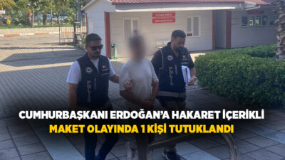 Aydın'ın Nazilli ilçesinde yaya üst geçidine, üzerinde Cumhurbaşkanı Recep Tayyip